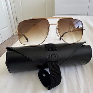 DITA Gold-Toned Aviator Sunglasses